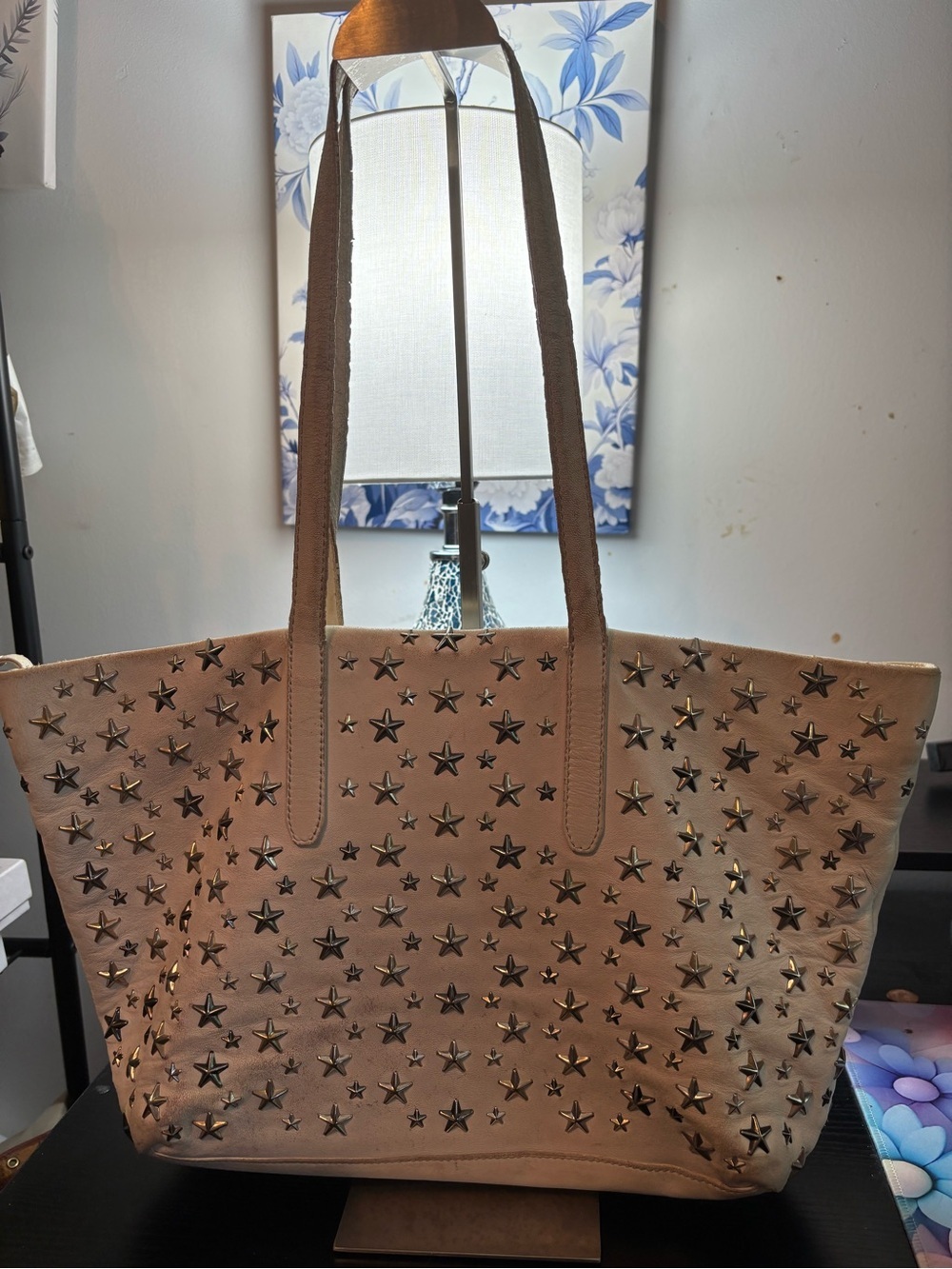 Authentic Jimmy Choo Sasha Star Studded Tote – Soft Leather - Picture 2 of 13
